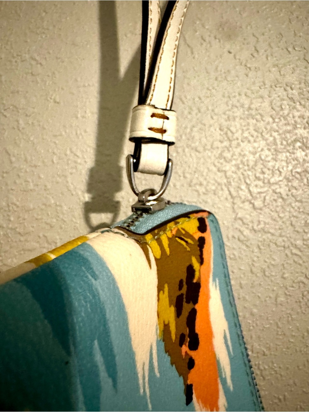 Coach Tropical Palm Print Wristlet - Picture 5 of 8